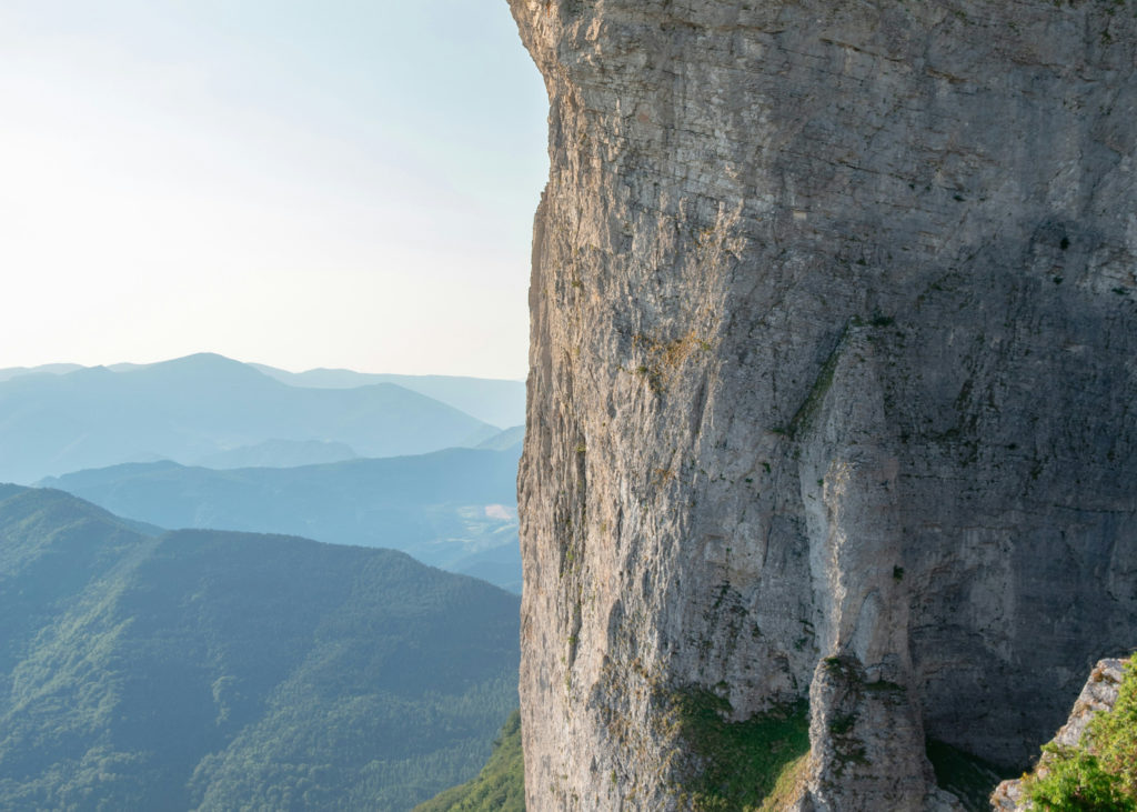 Escalade sur les falaises d'Omblèze